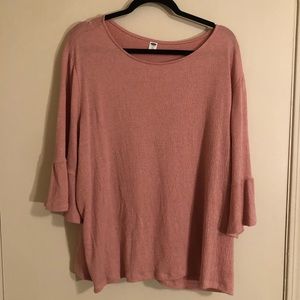 Pink Textured Old Navy Blouse